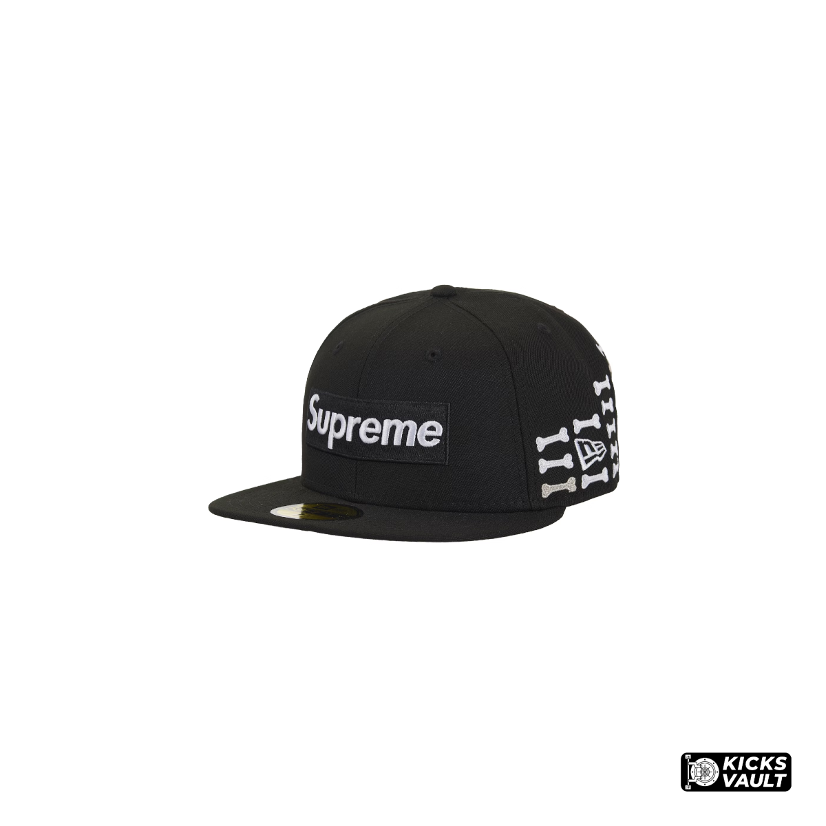 Supreme Bones Box Logo New Era Black