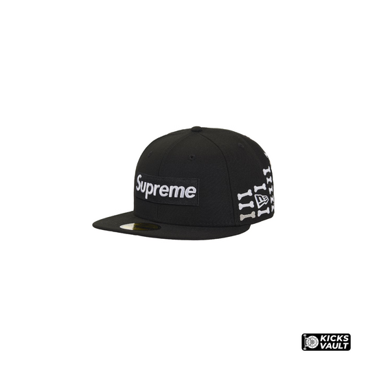 Supreme Bones Box Logo New Era Black