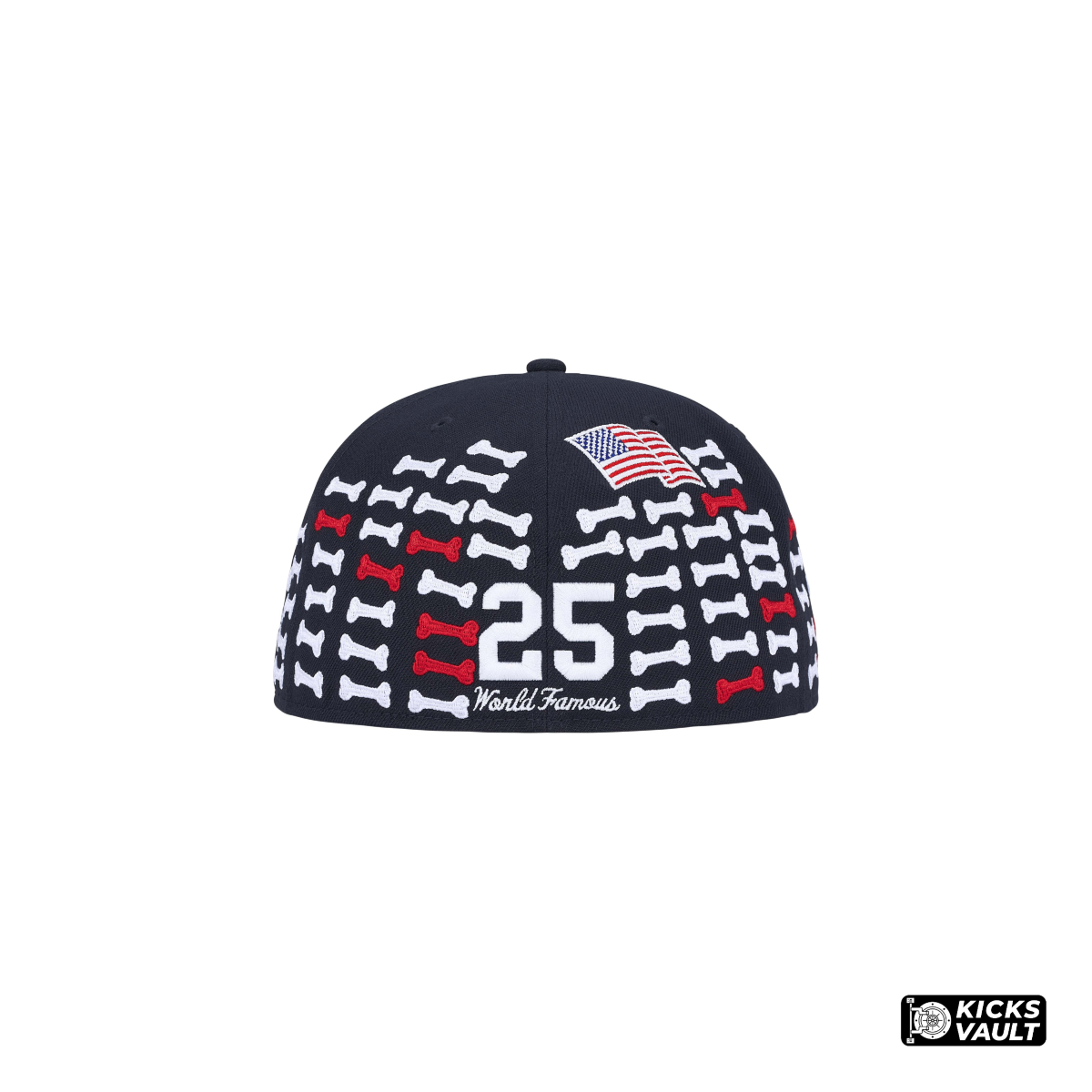 Supreme Bones Box Logo New Era Navy