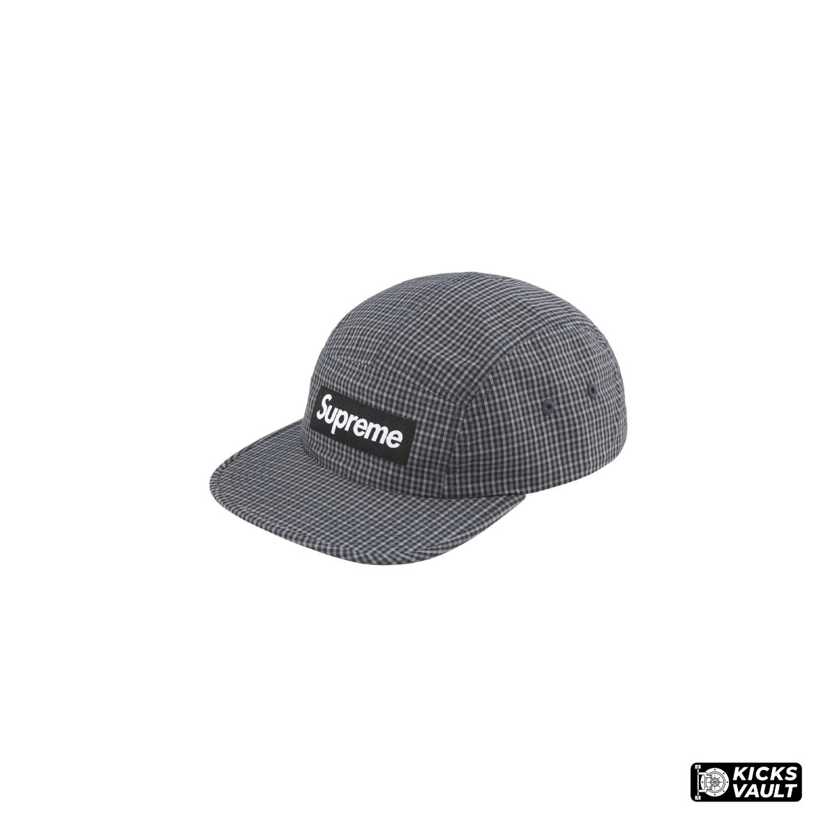 Supreme Cordura Plaid Camp Cap Black
