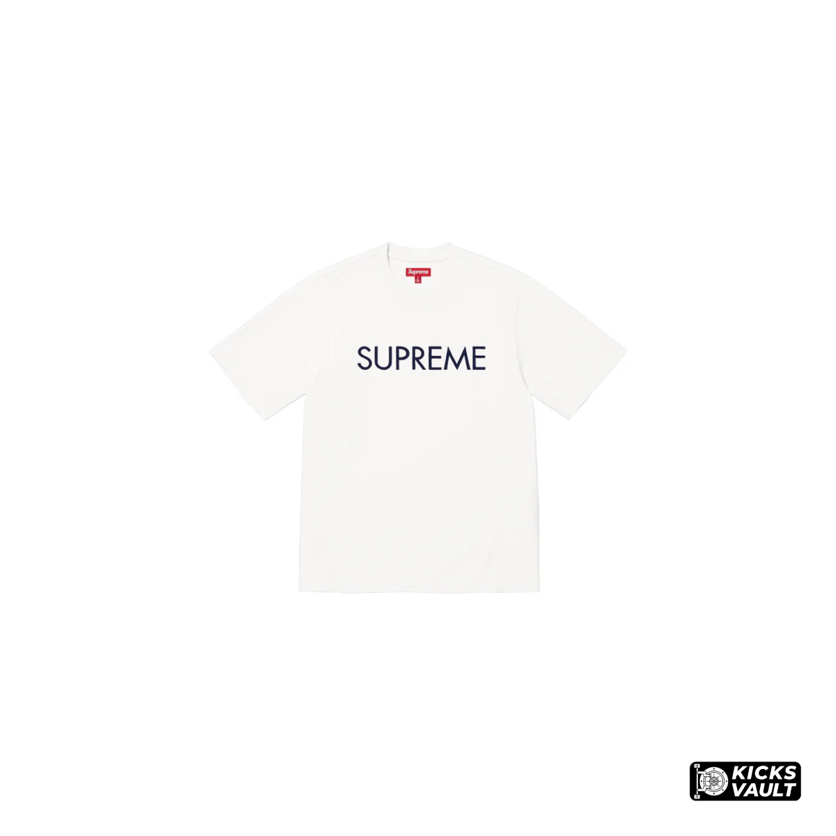 Supreme Tee Capital S/S Top White
