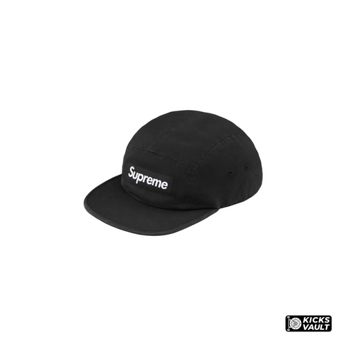 Supreme Washed Chino Twill Camp Cap Black