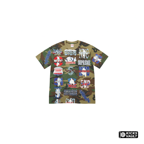 Supreme Flash Tee Woodland Camo