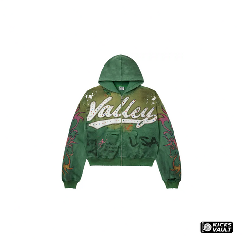 Vale Forever Zip Up Hoodie Inferno Green