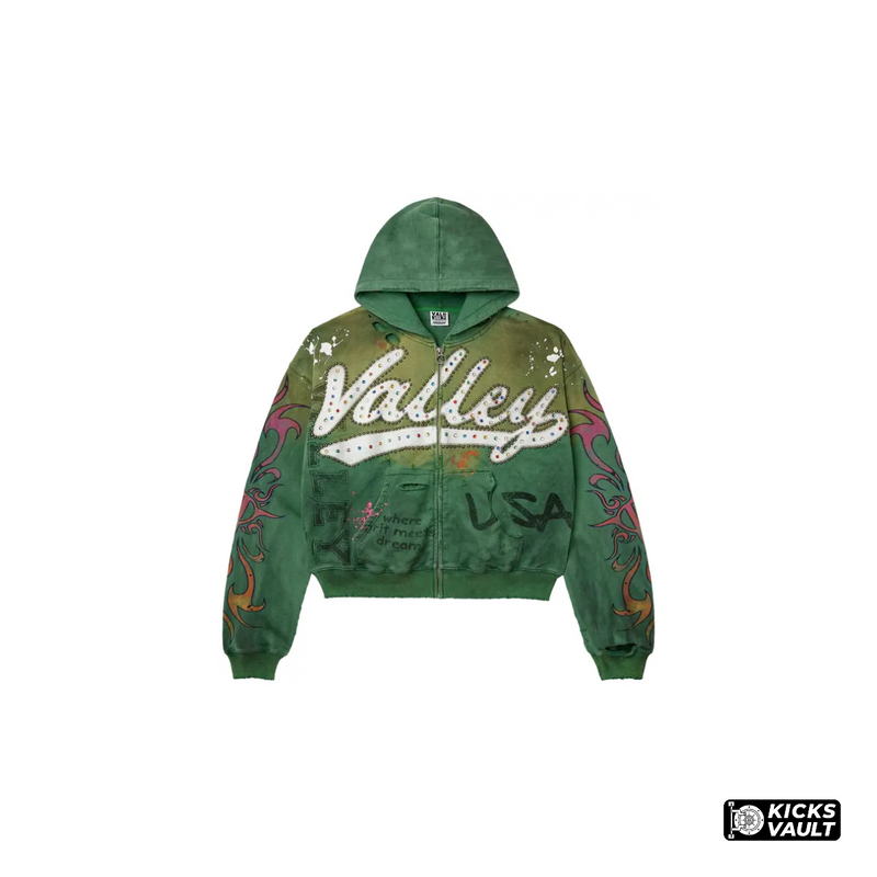 Vale Forever Zip Up Hoodie Inferno Green