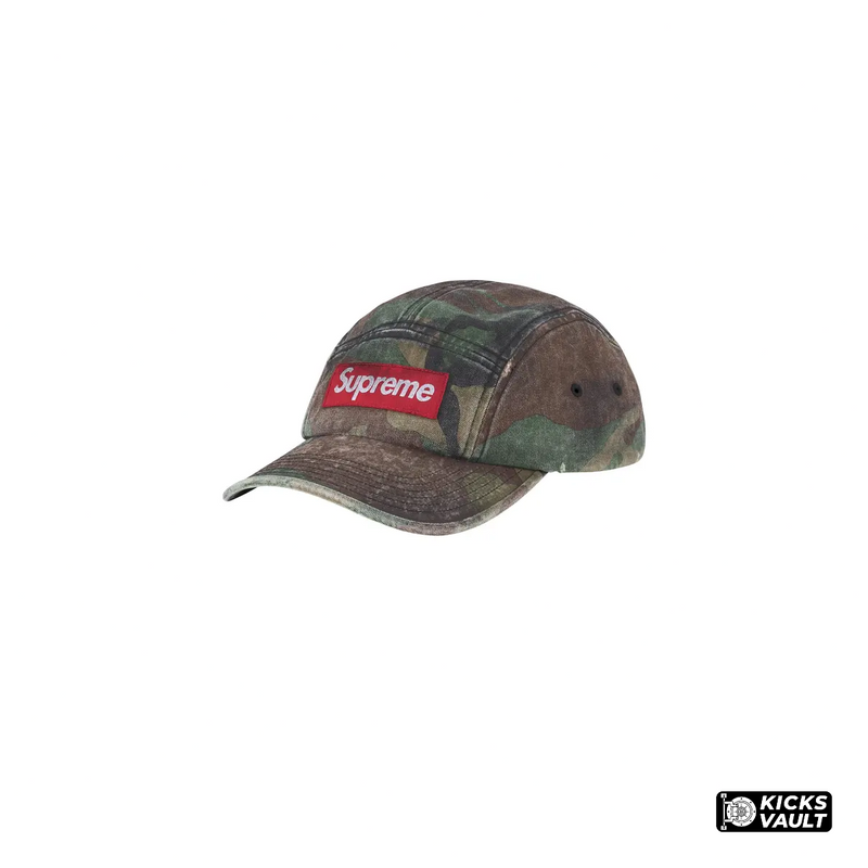 Supreme Overdyed Camp Cap Woodland Camo